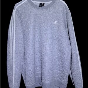 Adidas Men's Crewneck Sweater in Gray